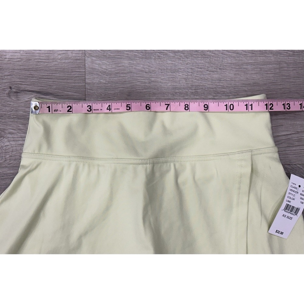 PAC 1980 Athletic Active Mini Tennis Skort Lime Color Size XS Soft NEW READ - Picture 3 of 7